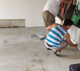 diy garage floor tutorial rocksolid polycuramine, diy, flooring, garages, how to, painting