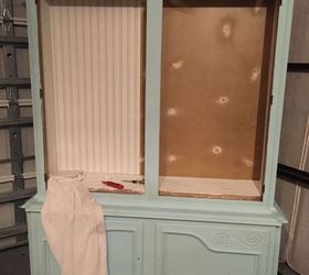 dining room china cabinet makeover, chalk paint, painted furniture