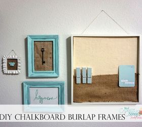 diy chalkboard burlap frames, chalkboard paint, crafts, Burlap Lovers Chalkboard Frame Tutorial