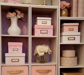 craft room storage tutorial pink damask storage boxes, craft rooms, crafts, how to, storage ideas