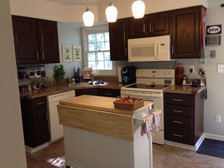 q to repaint or not to repaint kitchen cabinets, interior home painting, kitchen cabinets, kitchen design, paint colors, painting