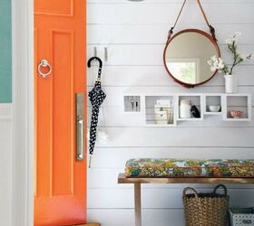 that orange door, curb appeal, doors
