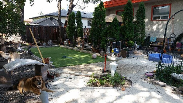 backyard remodel on an extreme budget, concrete masonry, diy, landscape, outdoor living