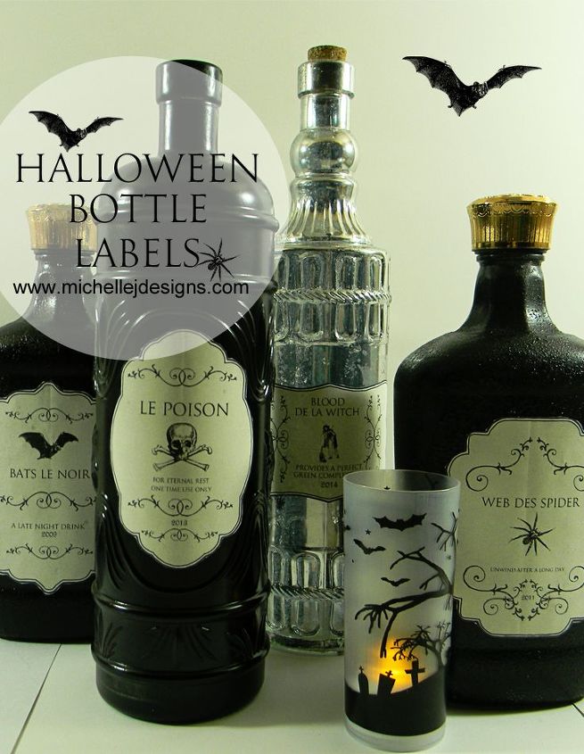 halloween labels, halloween decorations, seasonal holiday decor