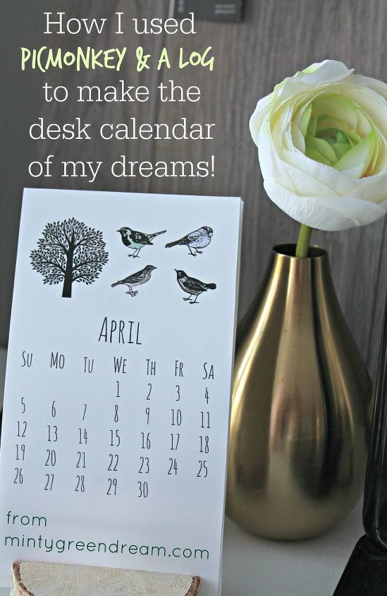 diy desk calendar, crafts, diy, woodworking projects