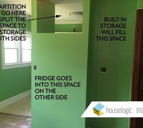 she built a great wall of storage, closet, kitchen design, shelving ideas, storage ideas, wall decor, Lara Edge for HouseLogic