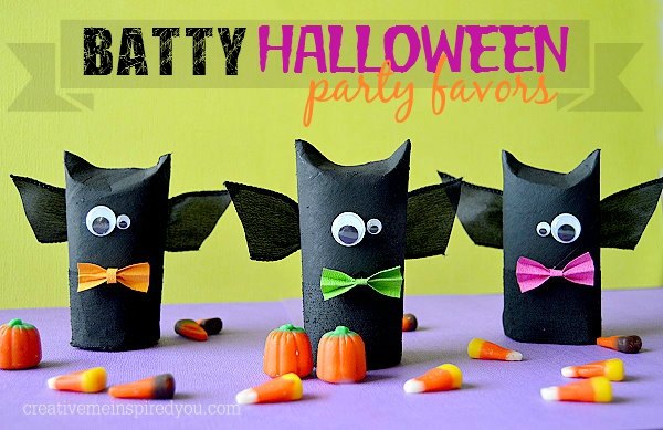 batty halloween party favors, crafts, halloween decorations, seasonal holiday decor