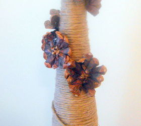 jute pinecone flower tree, crafts
