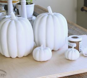 diy rustic pumpkins from faux orange to fabulous, crafts, home decor, seasonal holiday decor, Before adding the rustic ness
