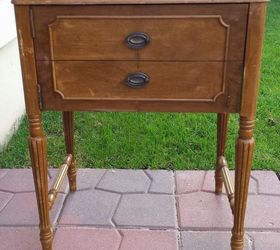 sewing machine cabinet becomes multi purpose desk, painted furniture, repurposing upcycling