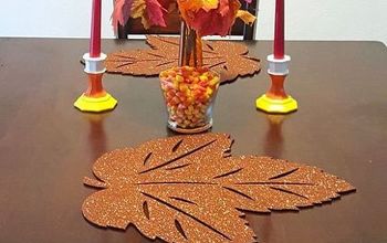 Create a Fall Tablescape With Easy DIY Candy Corn Candlesticks!