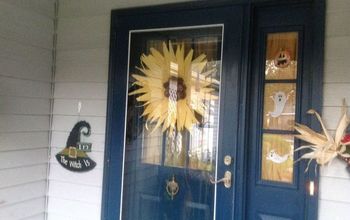Corn Husk Sunflower Wreath