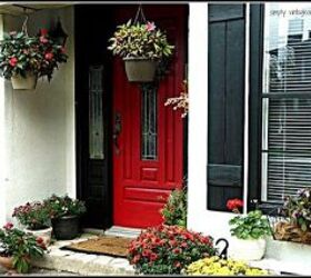 my painted front door, curb appeal, doors, painting