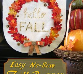 Cómo hacer una pancarta de otoño sin coser para tu casa