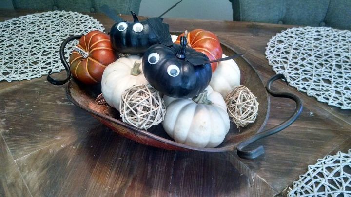 fun halloween decor pumpkin bats hometalk
