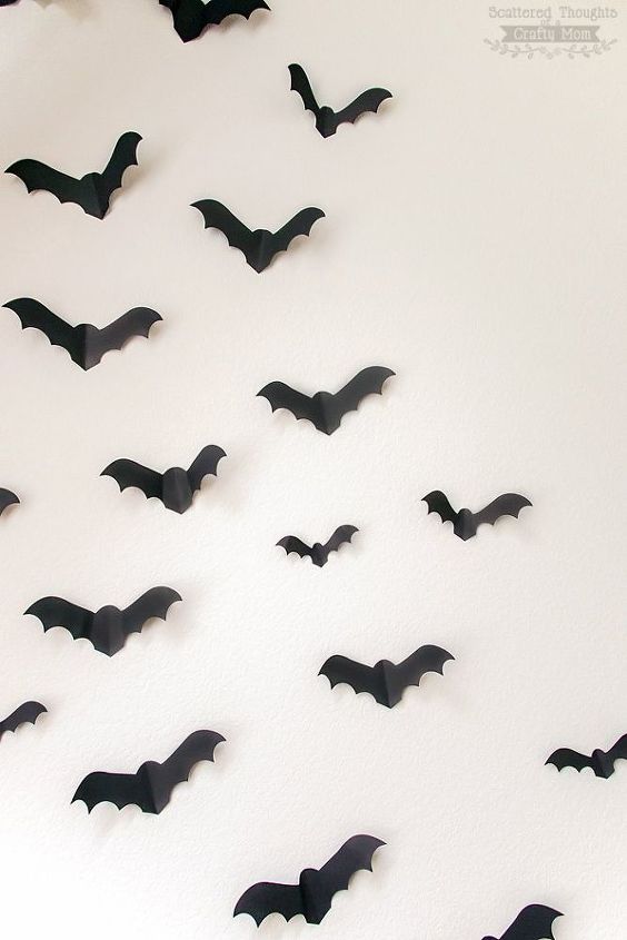 decorao de halloween morcegos em casa
