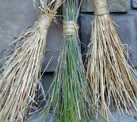 diy witches brooms, halloween decorations, home decor, seasonal holiday decor