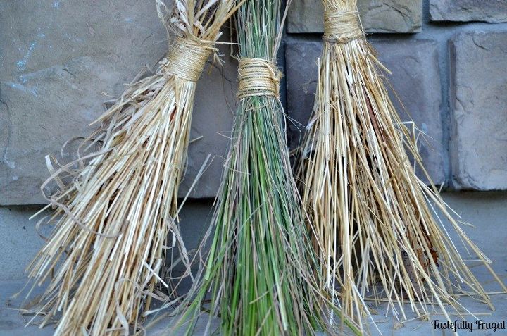 diy witches brooms, halloween decorations, home decor, seasonal holiday decor