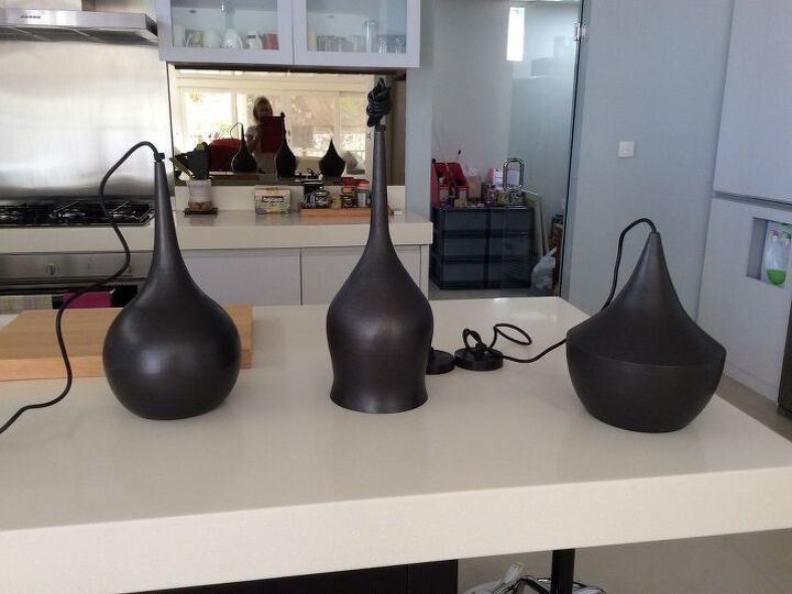 q copper pendant lighting, electrical, home maintenance repairs, lighting, minor home repair, These are the pendant lights they are hung now