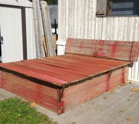 new life for an old wooden tractor wagon, bedroom ideas, diy, repurposing upcycling, woodworking projects