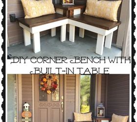 diy corner bench with built in table