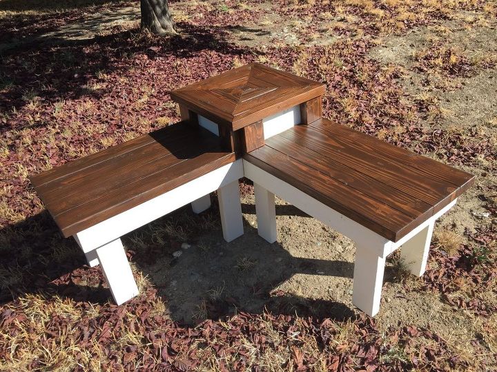 diy corner bench with built in table