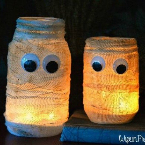 11 lmparas de bajo coste que encantarn a tus clientes, Luminaria Momia de Halloween