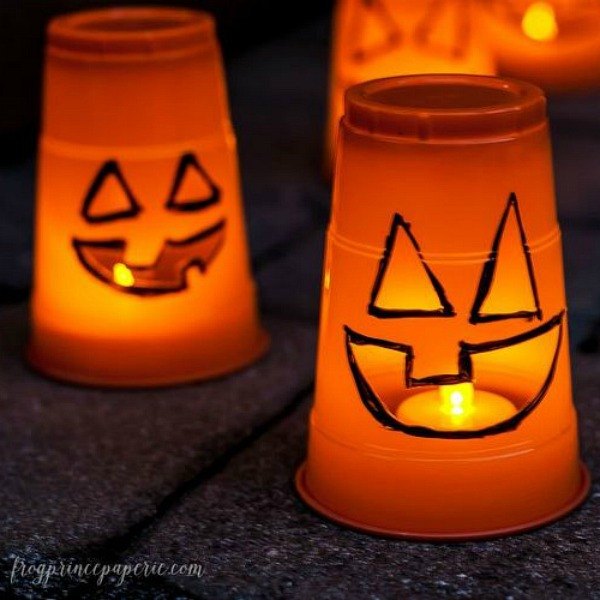 11 lmparas de bajo coste que encantarn a tus clientes, Luminarias de calabaza Halloween TresMinutosAhorrativos