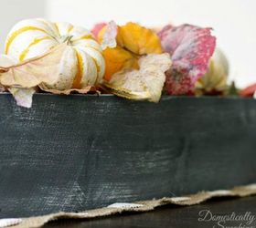 s here s how insanely creative people get ready for holiday guests, home decor, seasonal holiday decor, woodworking projects, Rustic Pumpkin Planter
