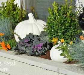 decorating a fall window box, crafts, gardening, halloween decorations, outdoor living, seasonal holiday decor