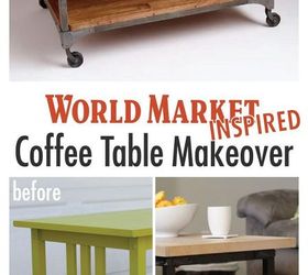 world market inspired coffee table makeover, diy, how to, painted furniture, pallet, repurposing upcycling, rustic furniture, woodworking projects