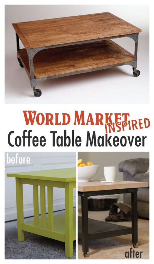cambio de imagen de la mesa de centro inspirada en world market