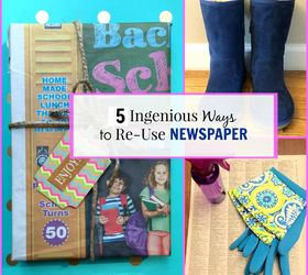 5 ingenious ways to re use newspaper, cleaning tips, crafts, how to, repurposing upcycling