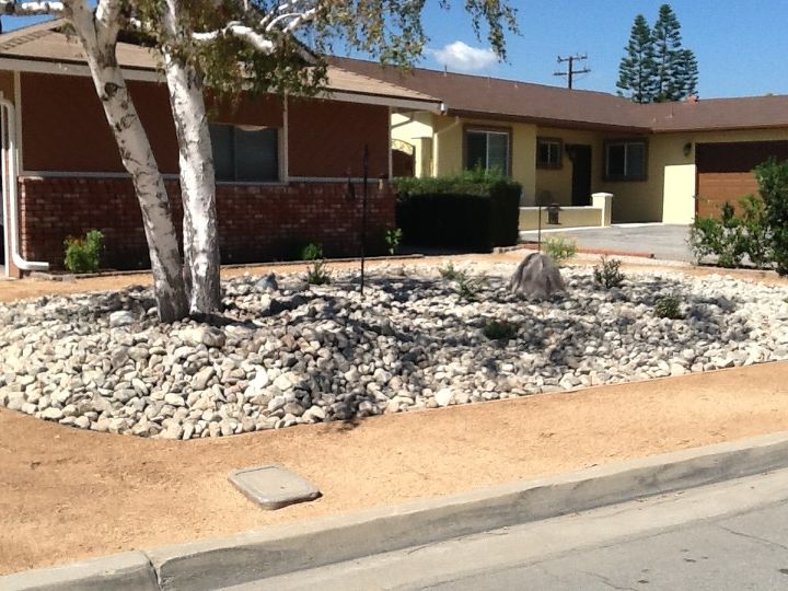 q dg path should i add brick pavers or stepping stones, concrete masonry, curb appeal, landscape, drought tolerant Front yard