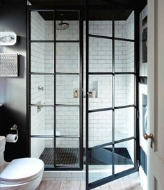 q how to create black steel windows look on my shower, bathroom ideas, cosmetic changes, diy, how to, painting, painting over finishes