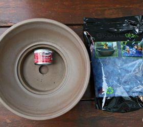 diy table top fire bowl, crafts, outdoor living