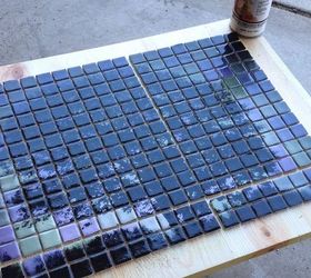 mosaico de rboles de azulejos