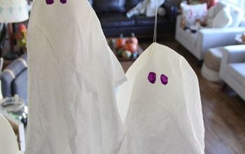 Decoración de Halloween económica, fantasmas de tela sencillos