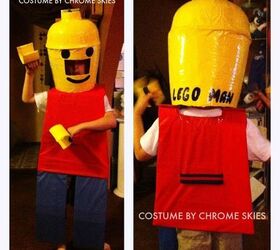 d i y lego man costume for under 10, crafts, halloween decorations, home improvement
