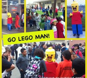 d i y lego man costume for under 10, crafts, halloween decorations, home improvement