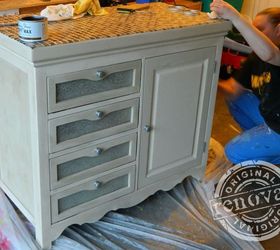 baby changing table turned kitchen island or bar, painted furniture, repurposing upcycling