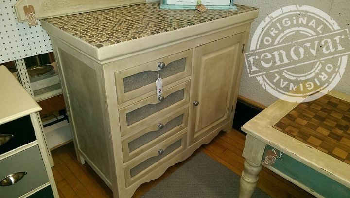 baby changing table turned kitchen island or bar, painted furniture, repurposing upcycling