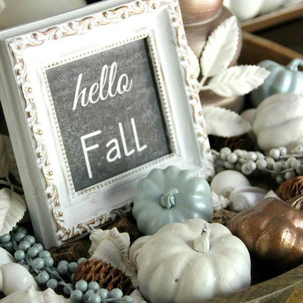 s 19 fast and fresh ways to spruce up your fall home, home decor, seasonal holiday decor, Use Coastal Blue and Copper