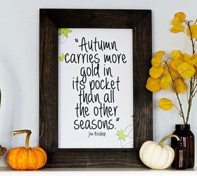 s 19 fast and fresh ways to spruce up your fall home, home decor, seasonal holiday decor, Decorate with Printed Graphics