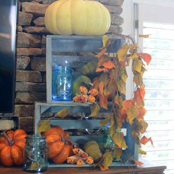 s 19 fast and fresh ways to spruce up your fall home, home decor, seasonal holiday decor, Arrange Glass Jars
