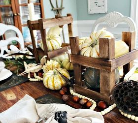 s 19 fast and fresh ways to spruce up your fall home, home decor, seasonal holiday decor, Display Decorations in Wooden Crates