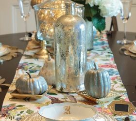 s 19 fast and fresh ways to spruce up your fall home, home decor, seasonal holiday decor, Use All of Your Metallic Pieces