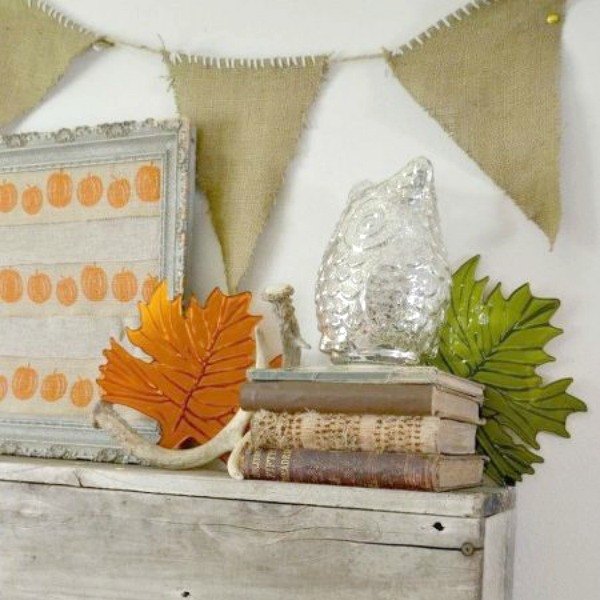 s 19 fast and fresh ways to spruce up your fall home, home decor, seasonal holiday decor, Stack up Some Books