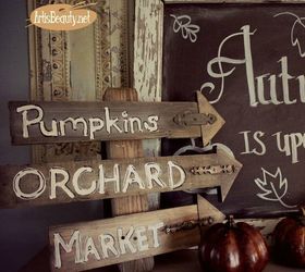 s 19 fast and fresh ways to spruce up your fall home, home decor, seasonal holiday decor, Make a Cute Harvest Sign for Inside