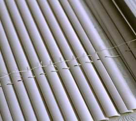 diy roman shade from mini blinds, diy, home decor, window treatments, windows